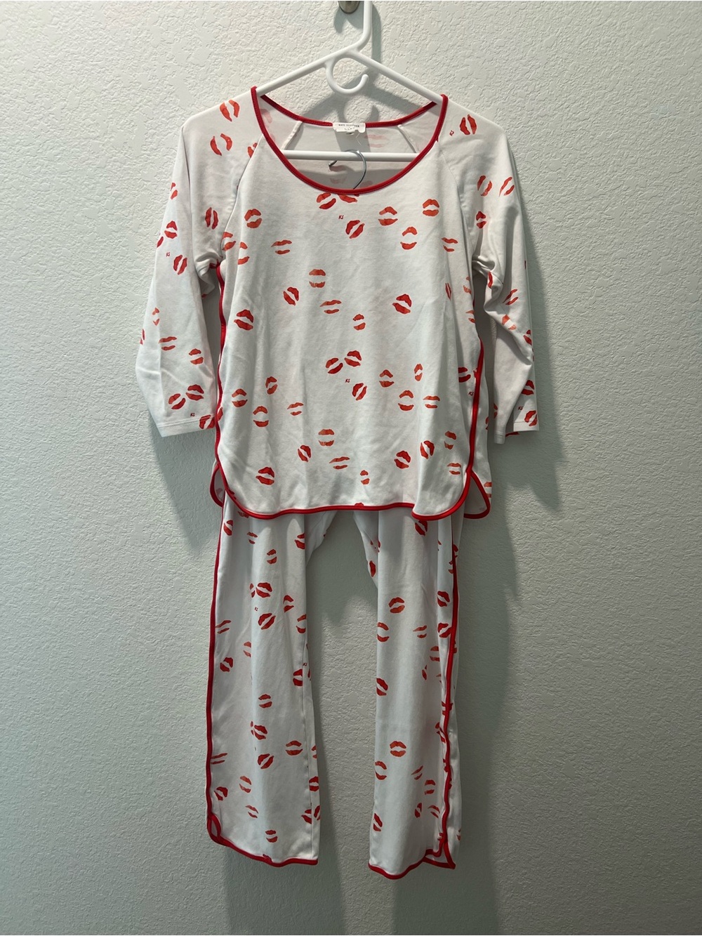 Kate Schelter x LAKE Lip Print Pajama Set | Size Small | Pima Cotton